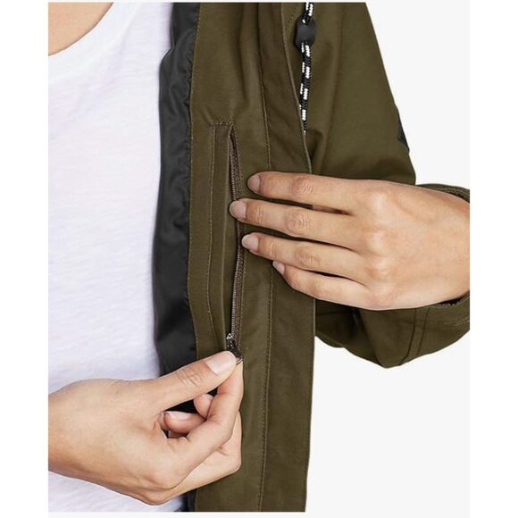 Eddie Bauer Women's Charly Waterproof Rain Parka, Blue, XL, Extra Large - Picture 4 of 12